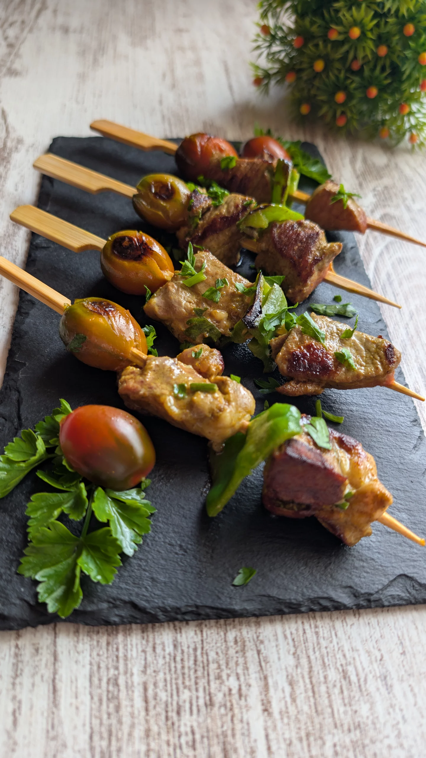Brochetas de cordero