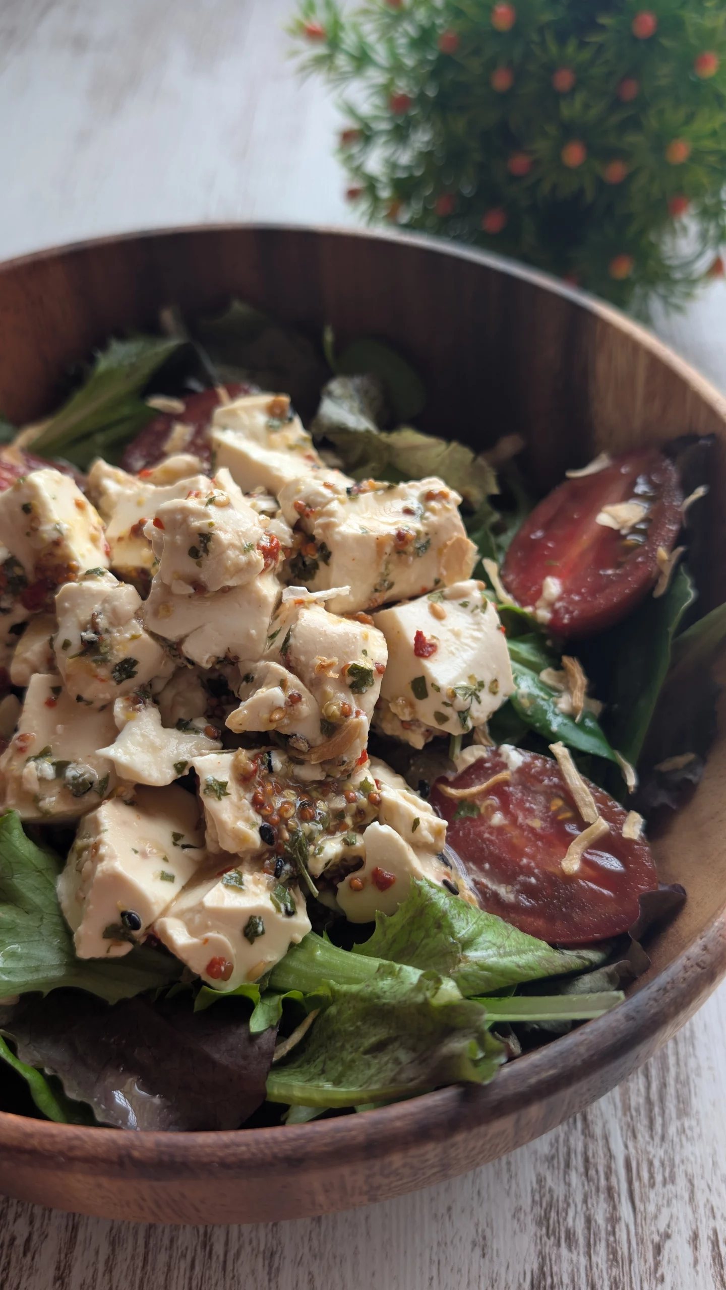 Tofu, macerado, marinado,