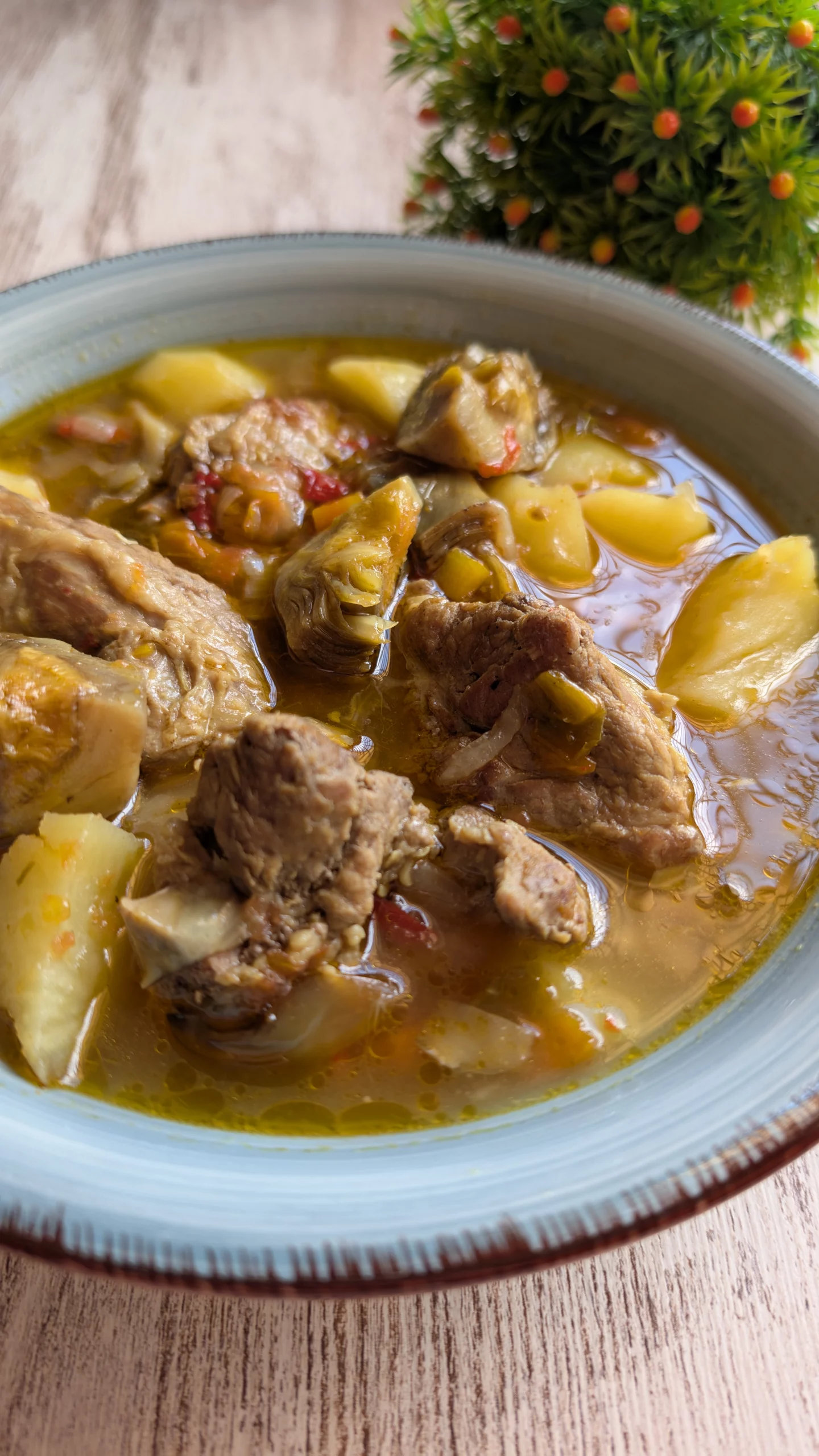 Estofado de Patatas con Carne y verduras