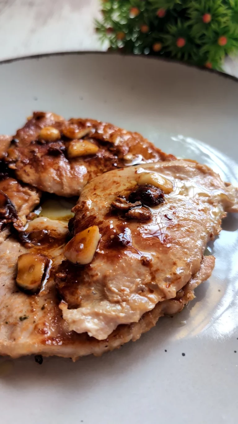 Filetes de Lomo de Cerdo con Ajos y Limón