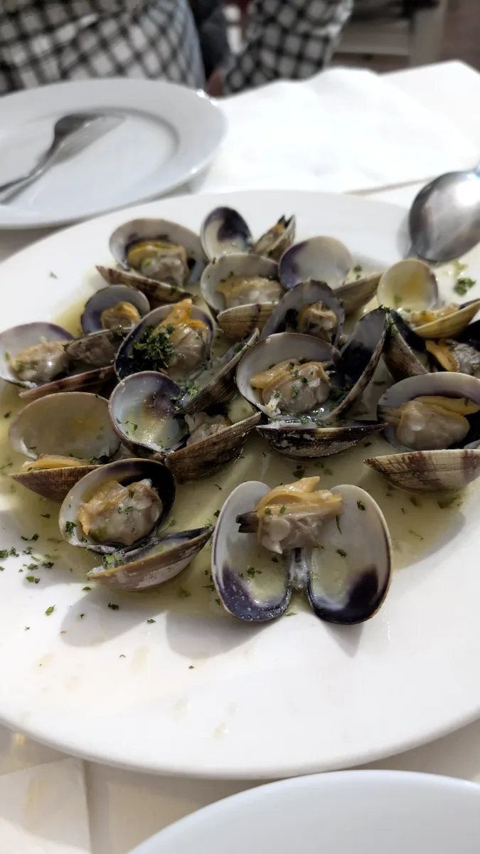 Almejas en salsa en Casa Fran, Córdoba