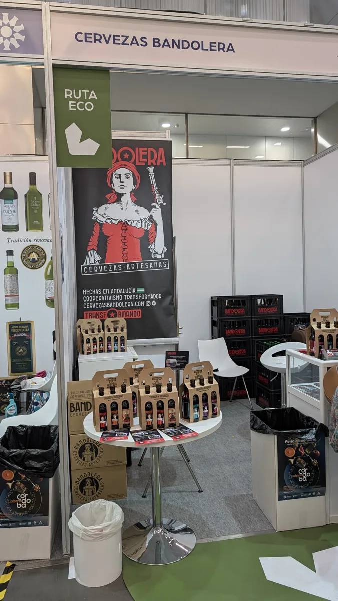 Stand de Cerveza Artesana Bandolera en Sabor a Córdoba 2026