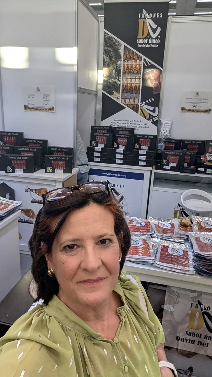 En el stand de Jamones David del Valle, Sabor a Córdoba 2026