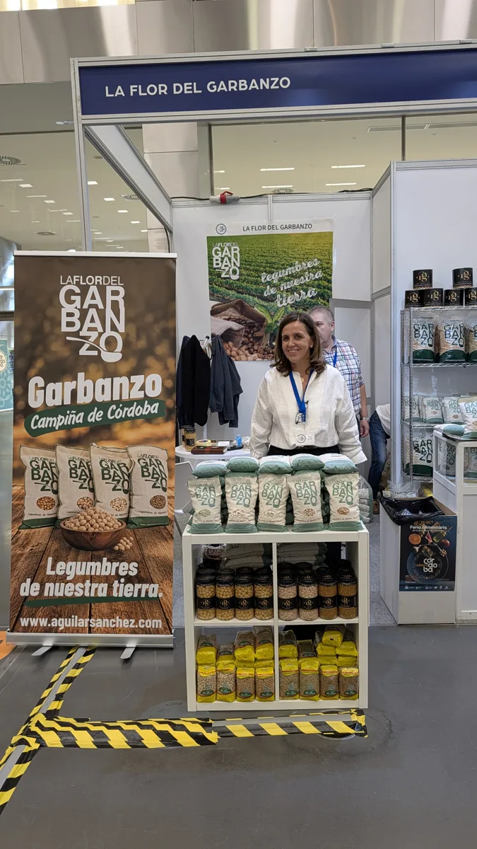 Stand de La Flor del Garbanzo en Sabor a Córdoba 2026