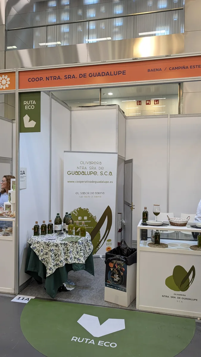 Stand de la Cooperativa Nuestra Señora de Guadalupe (Ruta Eco) en Sabor a Córdoba 2026